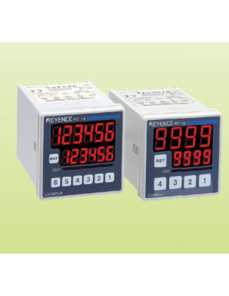 Bộ đếm đèn LED điện tử thiết lập trước Sê-ri RC-13/14/18/19-KEYENCE